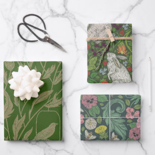 Feuille De Papier Cadeau Mélange Jardin Anglais