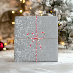 Feuille De Papier Cadeau Mélange Ombre de Parties scintillant gris argent F