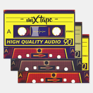 Feuille De Papier Cadeau Mélanger la bande