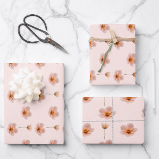 Feuille De Papier Cadeau Mélodie flottante