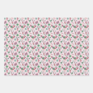 Feuille De Papier Cadeau Menthe poivrée