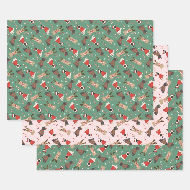 Feuille De Papier Cadeau Meowy Christmas Cats (Lot)