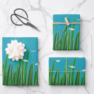 Feuille De Papier Cadeau Mer sous-marin Nature océanique