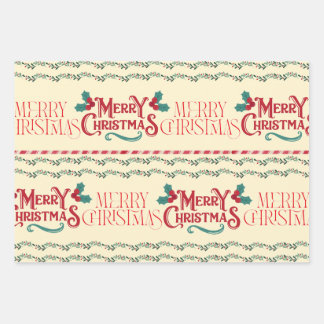 Feuille De Papier Cadeau Merry Christmas