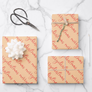 Feuille De Papier Cadeau merry Christmas 