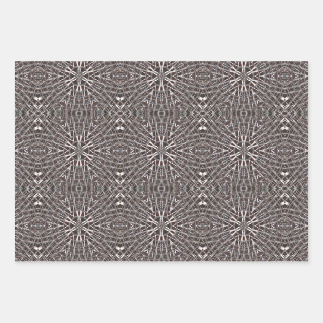 Feuille De Papier Cadeau Métal Maillé Argent (Devant)