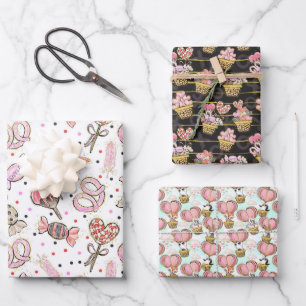Feuille De Papier Cadeau mignon amour valentine's day motif