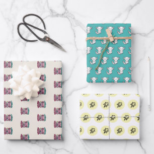 Feuille De Papier Cadeau Mignon Axolotl Nerd I Axolotl Questions Marques de