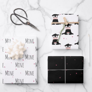 Feuille De Papier Cadeau "Mine Mine Mine Mine Mine" Crazy mignon amour vach