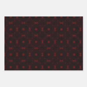 Feuille De Papier Cadeau Modèle de signature Trio gothique