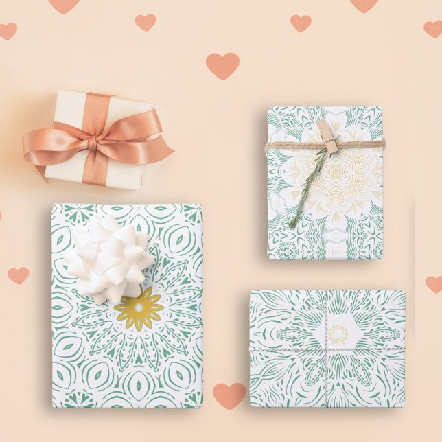 Feuille De Papier Cadeau Moderne Chic Boho Floral Sweet 16 Anniversaire (Créateur téléchargé)