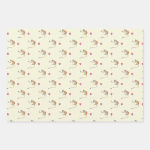 Feuille De Papier Cadeau Monkey Balloon Party Cadeaupapier Set - Tonkinson
