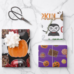 Feuille De Papier Cadeau Monster Candy Parade Cadeau Halloween
