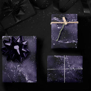 Feuille De Papier Cadeau Moody Agate Midnight Indigo Deep Purple Glam