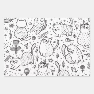 Feuille De Papier Cadeau Motif