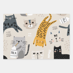 Feuille De Papier Cadeau Motif