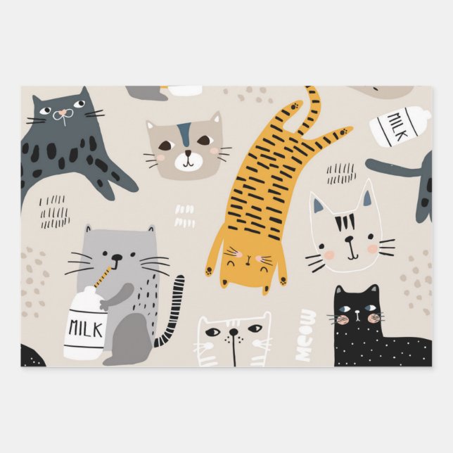 Feuille De Papier Cadeau Motif (Devant)