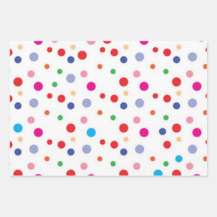Feuille De Papier Cadeau Motif à pois