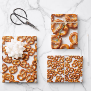 Feuille De Papier Cadeau Motif allemand Pretzels