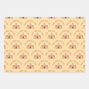 Feuille De Papier Cadeau Motif animal cirque