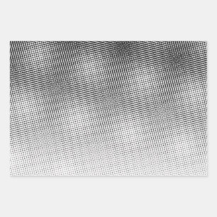 Feuille De Papier Cadeau Motif Artsy noir et blanc Moiré