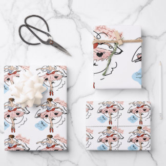 Feuille De Papier Cadeau Motif Ballerine Balletcore