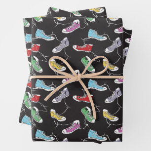 Feuille De Papier Cadeau Motif basket