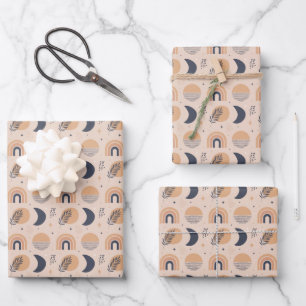 Feuille De Papier Cadeau Motif bio Boho