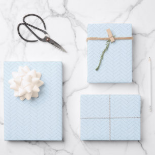 Feuille De Papier Cadeau Motif classique bleu clair gris argenté
