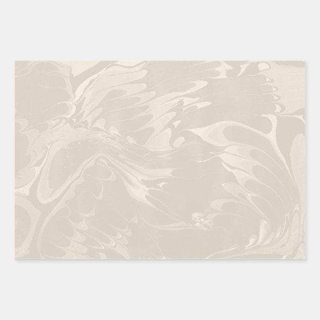 Feuille De Papier Cadeau Motif classique en marbre à spirale (Devant)