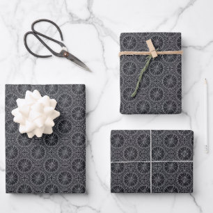 Feuille De Papier Cadeau Motif Compass Rose éolien