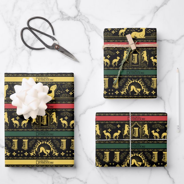 Feuille De Papier Cadeau Motif couche Qilin (Recto)