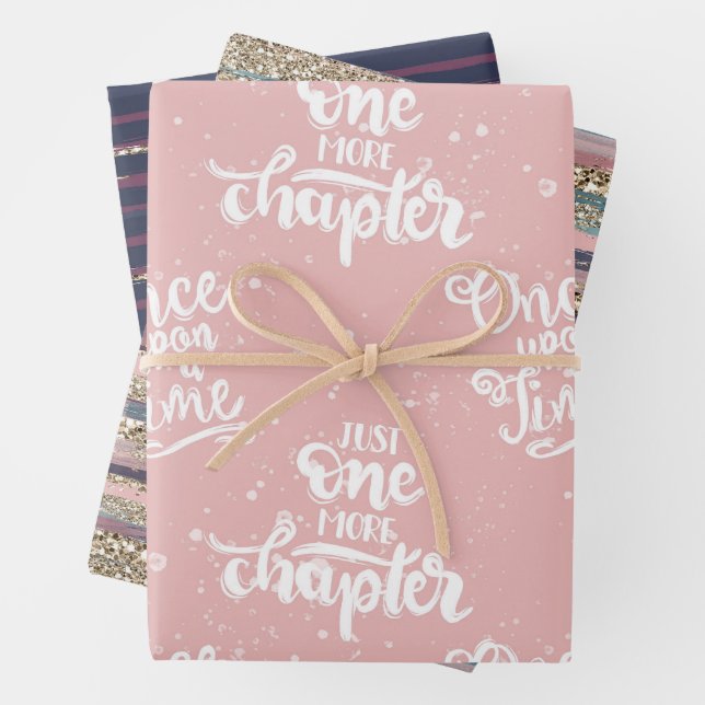 Feuille De Papier Cadeau Motif de basculement (En situation)