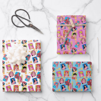 Feuille De Papier Cadeau Motif de caractères manga Anime