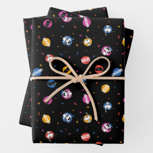Feuille De Papier Cadeau Motif de célébration de la remise des diplômes de 