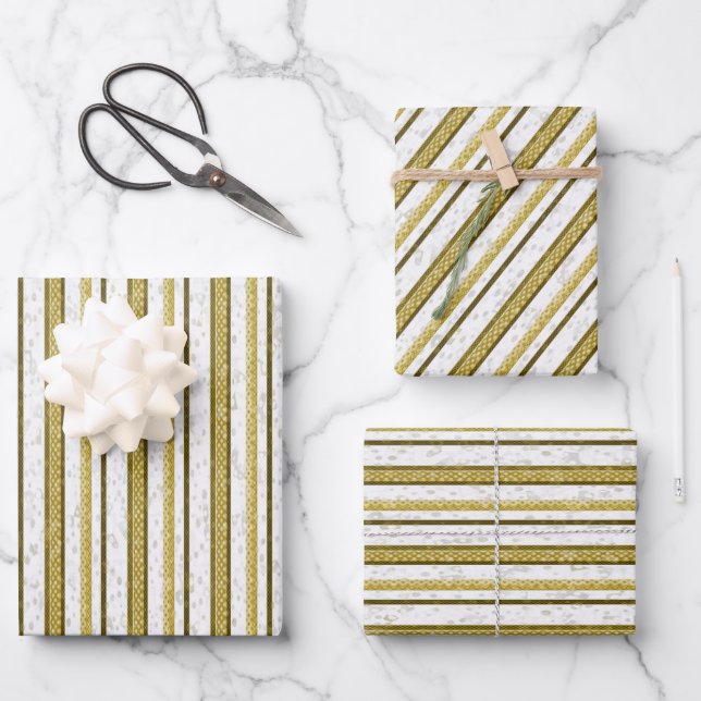 Feuille De Papier Cadeau Motif de dentelle blanche (Recto)