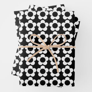 Feuille De Papier Cadeau Motif de fleurs hippie