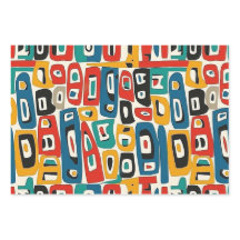 Motif de formes géométriques colorées