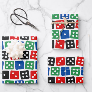 Feuille De Papier Cadeau motif de jeux de hasard cool