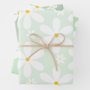 Feuille De Papier Cadeau Motif de marguerite (Monnaie)