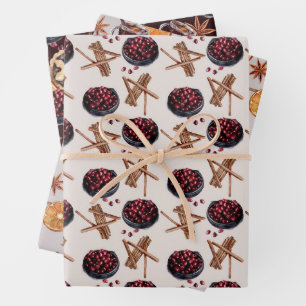 Feuille De Papier Cadeau Motif de Noël