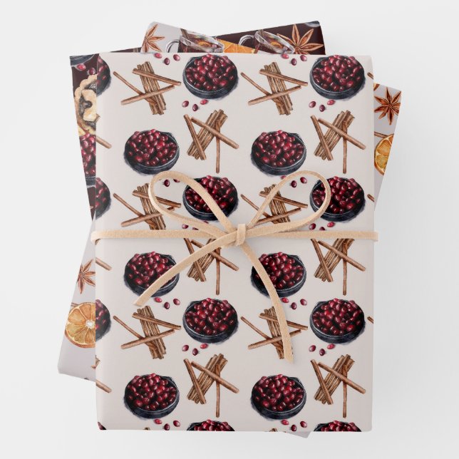 Feuille De Papier Cadeau Motif de Noël (En situation)