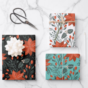 Feuille De Papier Cadeau Motif de Noël