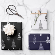 Motif de Noël des sapins