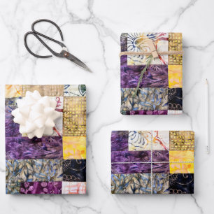 Feuille De Papier Cadeau Motif de surfaces composées
