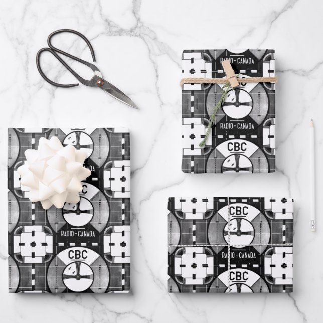 Feuille De Papier Cadeau MOTIF de test CBC (Recto)