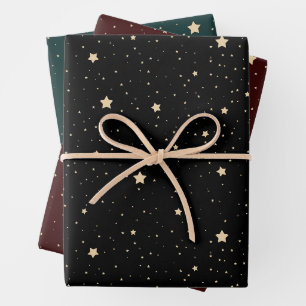 Feuille De Papier Cadeau Motif des étoiles du ciel nocturne