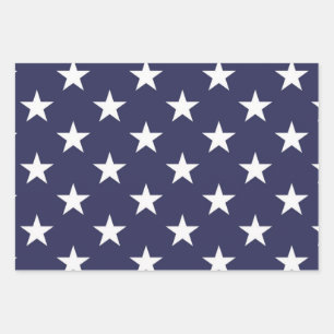 Feuille De Papier Cadeau Motif d'étoiles