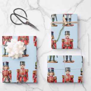 Feuille De Papier Cadeau Motif du soldat de jouets