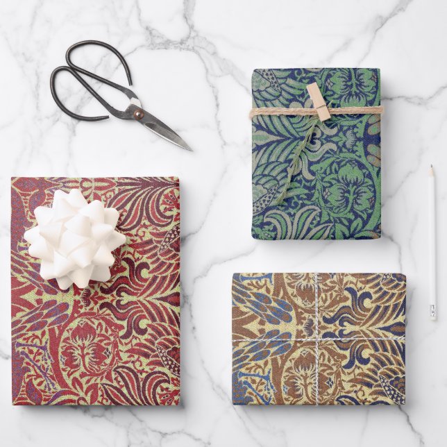 Feuille De Papier Cadeau Motif élégant (Recto)